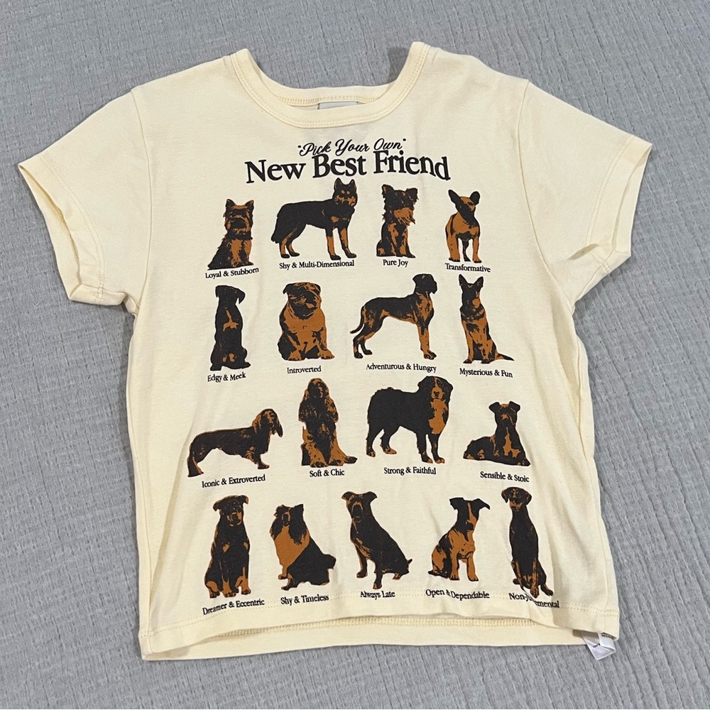 Urban Outfitters Your Best Friend Dog Breed Baby Tee